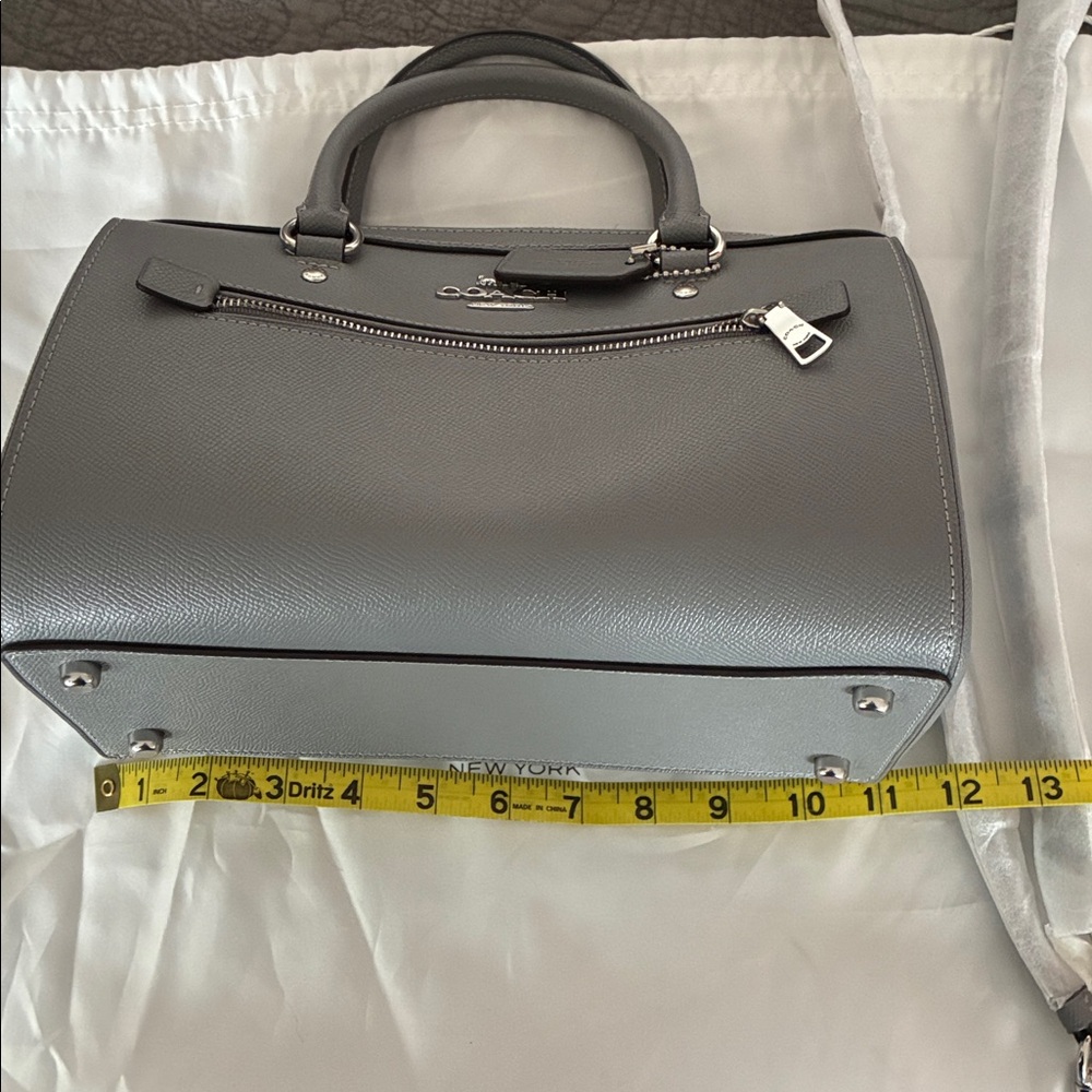 Coach Gray Satchel Bag w/dustbag - Picture 12 of 14